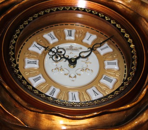 丽盛玫瑰花造型欧式钟表/创意挂钟/家居客厅卧室时钟/艺术钟表图片_10
